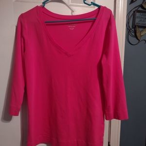 Lily Pulitzer Elbow length pink cotton top